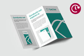 Falzflyer 99 x 210 mm hoch, 6-seitig Zickzackfalz – Same-Day